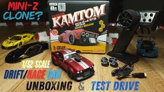 Kamtom 1/32 Scale $40 AWD RC Drift/Race Car Unboxing, Review and Test Drive, Future Upgrade Ideas