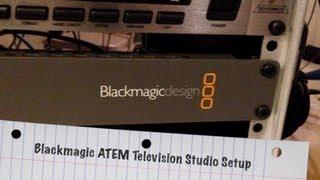 My Blackmagic ATEM Television Studio Setup - BlackmagicDesign