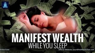 Manifest Wealth While You Sleep 8hr  Attract Abundance of Money  Deep Sleep Programming