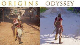 Assassin's Creed Odyssey vs Origins - Graphics and Gameplay Comparison