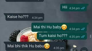 Gf Bf Romantic WhatsApp bate chatting video ||Teri Aashiq||