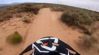 Sandy trails and uphills on KTM 300 XC-W  El Paso and Santa Teresa.