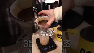 우유로 커피를 내려봤습니다.