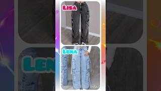 Which is the cutestLisa or Lena?⭐️#shorts #shortvideo #trending #youtubeshorts #lisa #lena #quiz