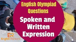 Spoken and Written Expression | English Olympiad Questions