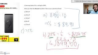 Calculating Percentages