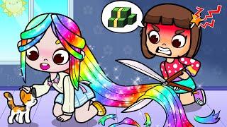 My Rainbow Hair Made Me Famous | Toca Sad Story | Toca Boca Life World | Toca Animation