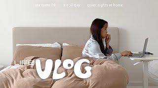 vlog | quiet nights in our late 20s and golf?! for his birthday