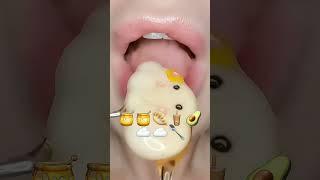 [ASMR] eating by emoji  Cr:‎@SatisfyingLips || req by:‎@onlyzelinee || #asmr #eating