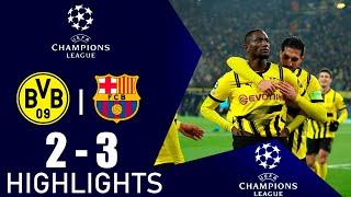 Serhou Guirassy Double Goal | Borussia Dortmund vs Barcelona 2-3 Highlights | Champions League 2024