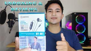 BOYA BY-M1 lavalier microphone | QUICK UNBOXING and REVIEW (tagalog)