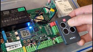How to pair FAAC XT4 remote fobs with receiver