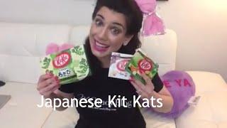 American tries Japanese Kit Kats (Reaction): Strawberry, Melon & Wasabi Kit Kat Candy Review