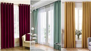 Elegant Plain Curtain Designs// Parda Designs For Bedroom// Curtain Ideas For Window