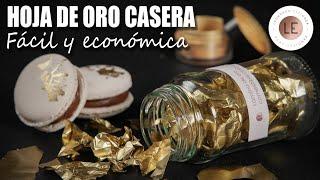 HOJA DE ORO CASERA | Lámina comestible | FÁCIL y ECONÓMICA