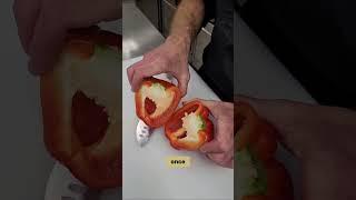 Culinary Basics with AHWC: How to Julienne Bell Peppers #ahwc #cookingtips #julienne #bellpeppers