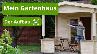 Es ist endlich soweit  Mein Gartenhaus wird geliefert und montiert / Blockhaus mit Veranda