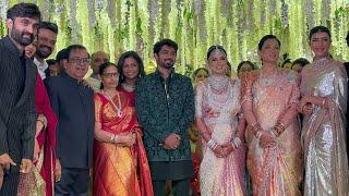 Manchu Family at Brahmanandam son Siddharth Wedding | Manchu Family | Brahmanandam Son Marriage