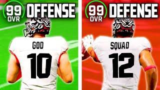 I made the FIRST 99 OVR team in College Football