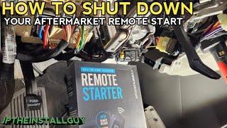 How to shutdown your aftermarket remote start compustar or viper