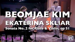 Flutist Beomjae Kim & mandolinist Ekaterina Skliar plays Sonata no  2 for Flute and Violin, op  51