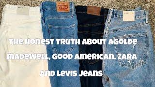 The honest truth about Agolde, Madewell, Good American, Zara and Levis jeans for curvy women