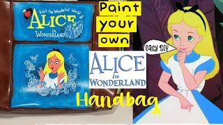 Paint Your Own DIY Alice in Wonderland Custom Handbag