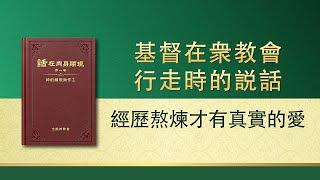 全能神話語朗誦《經歷熬煉才有真實的愛》