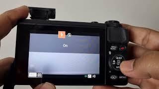 Enable Flash in Canon G7X Mark II  | Turn on flash