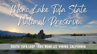 Hiking CALIFORNIA : South Tufa Loop Trail | Mono Lake Tufa State Natural Reserve | 4K