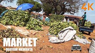 Duayaw Nkwanta Friday Market Tano North Ahafo Region Ghana 4K