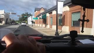 Driving through downtown Bastrop Texas