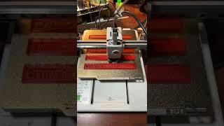 Bambu Lab A1 printing N scale industrial fence for between the passenger tracks & the refinery area