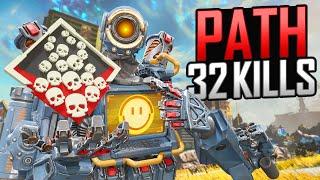 INSANE Pathfinder 32 KILLS and 7,400 Damage Apex Legends Gameplay