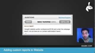 Creating Custom Website Auditor Reports