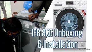 Unboxing and installation of IFB washing machine #frontdoor #washing