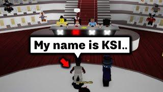 Playing Thick Of It as KSI Again in a Roblox Talent Show.. 