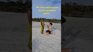 The time we got #engaged !         #surprise #wedding #couple #2026 #bride #groom #beach #picnic