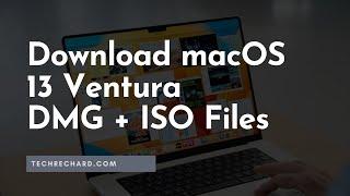 Download macOS Ventura DMG Beta 1 (Version 13) - ISO Files Included