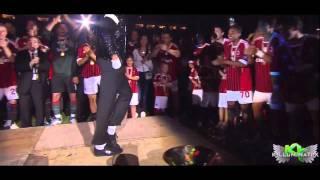 Kevin Prince Boateng Moonwalk Dance Michael Jackson Tribute | AC MILAN | (Full Video) HD.