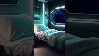 Sleeping Among the Stars: Brown Noise in a Starship | View from sleeping quarters.