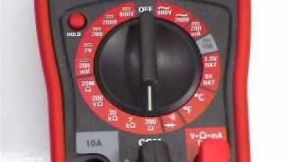 How to use a multimeter to check for continuity