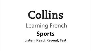 Improve your French Vocabulary: Sports