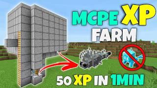 Minecraft PE XP FARM | MCPE/BEDROCK | Minecraft 1.21 | 50+ XP IN 1MIN | NO ALLAY |