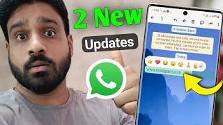 2 Whatsapp New Updates | Whatsapp Emojis and Underline on link New feature | whatsapp update 