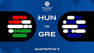 Quarter-Final 3 | Hungary vs Greece | World Aquatics Men's U18 Water Polo Championships 2024
