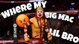 Ronald McDonald DESTROYS Trash Talkers EGO and Makes Him Work The GRILL | UFC 5