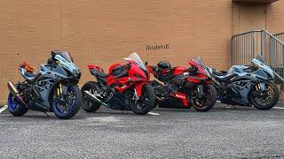 SATURDAY SMACKDOWNS‼️| YAMAHA R1 Vs GSXR1000R Vs 2023 S1000RR EPIC