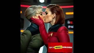 Star Trek's Two Women Share a Kiss A Galactic Love Story #kiss #love