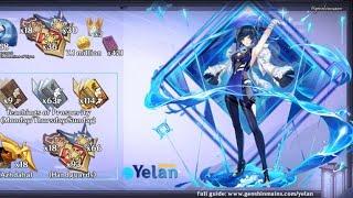 Yelan Ascension Materials , Weapons and Artifact Sets Guide!! | Genshin Impact